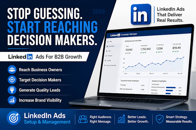 setup and manage linkedin ads campaigns