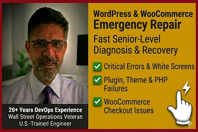 fix wordpress, woocommerce, PHP, mysql and website errors