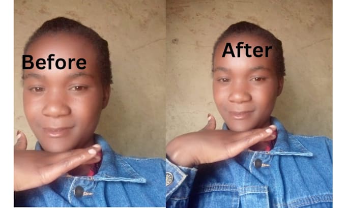 do professional photo retouching with before and after