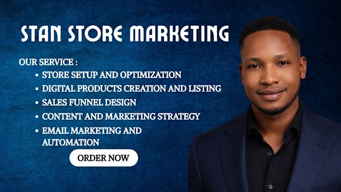 setup stan store marketing, stan store promotion and upload digital products