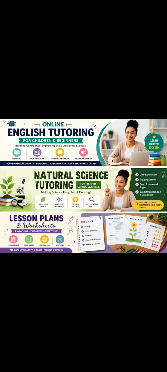 tutor natural science for primary school learners