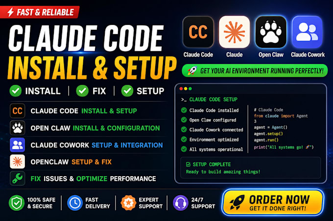 claude code install open claw fix claude code setup claude cowork openclaw