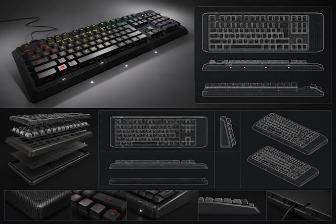 design ergonomic keyboard, gaming keyboard and custom mechanical keypad