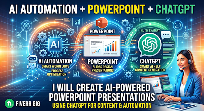 integrate chatgpt ai automation and powerpoint and excel expert
