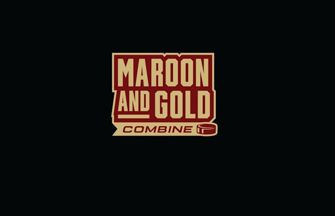 create cool hockey combine logo