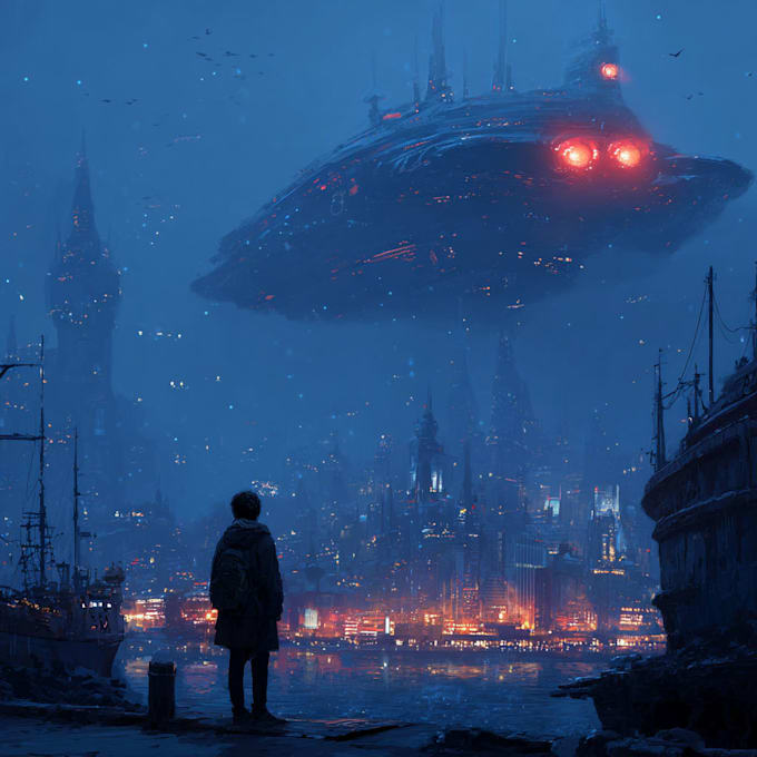 design sci fi illustration and sci fi sci fi illustration