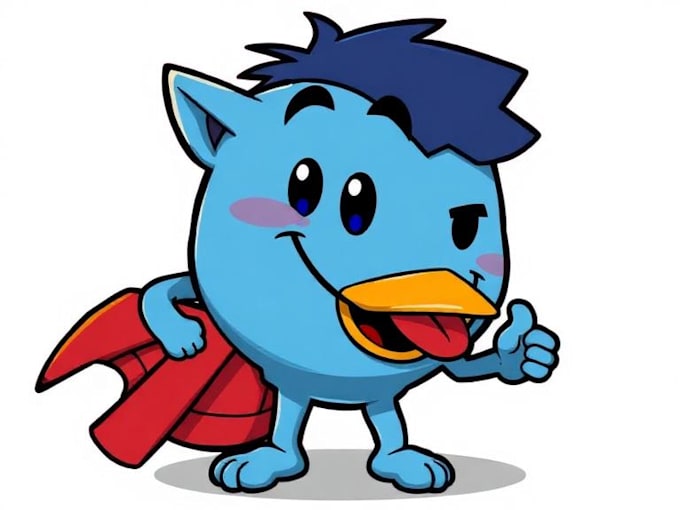 draw cartoon mascot character illustration