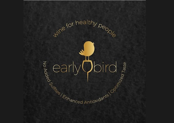 create stunning healthy wine company logo