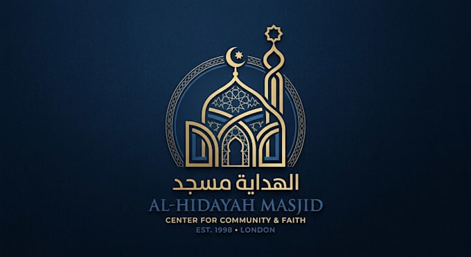 design a professional mosque logo with elegant islamic and modern style