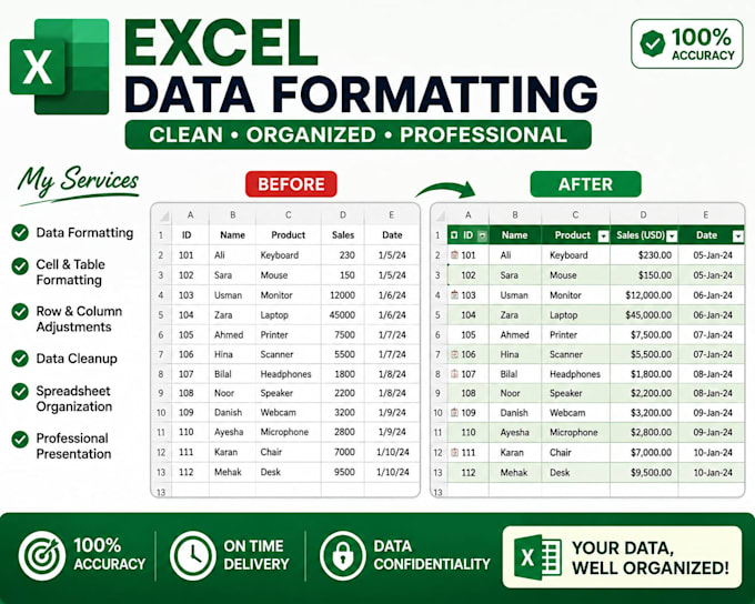 create excel reports and spreadsheets