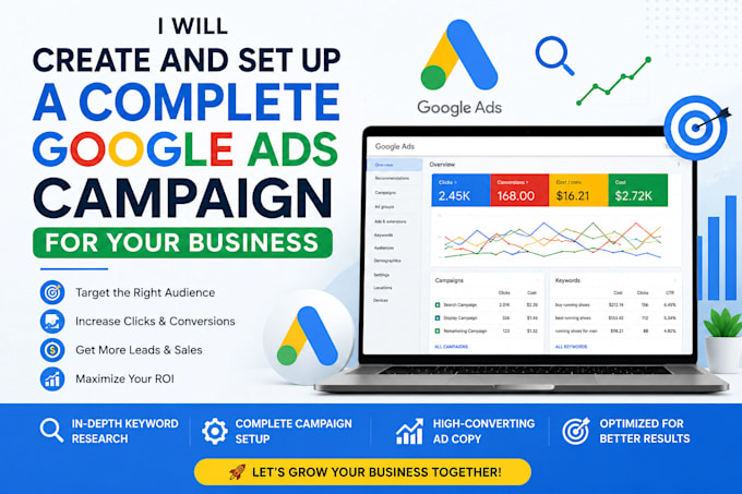 do complete google ads campaign creation