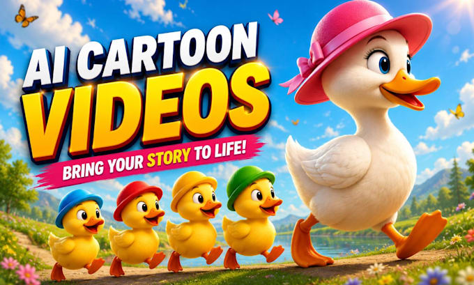 create cinematic 3d animation and ai cartoon video