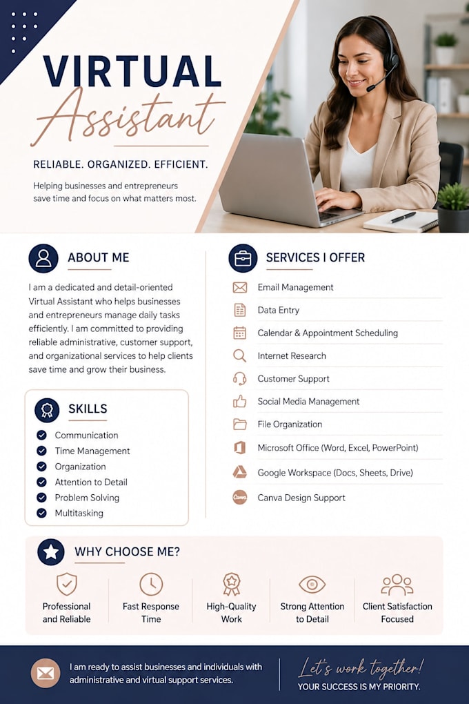 provide virtual assistant services