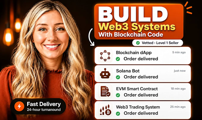 build your blockchain dapp, solana bot, evm smart contract, or web3 trading