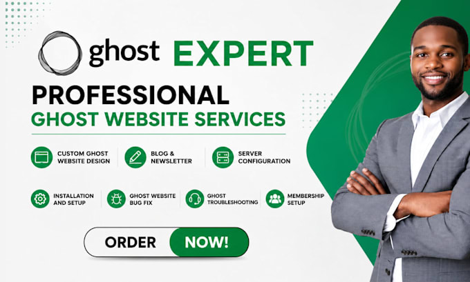 do ghost cms website, setup ghost blog, ghost newsletter, customize ghost theme