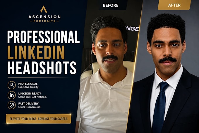 create professional linkedin headshots and business portraits