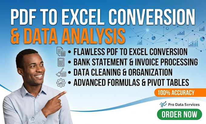 do PDF to excel conversion