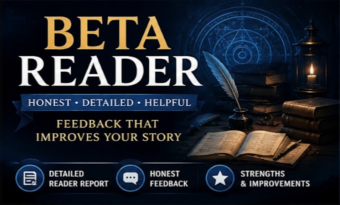 beta read your fantasy, horror, or fiction manuscript