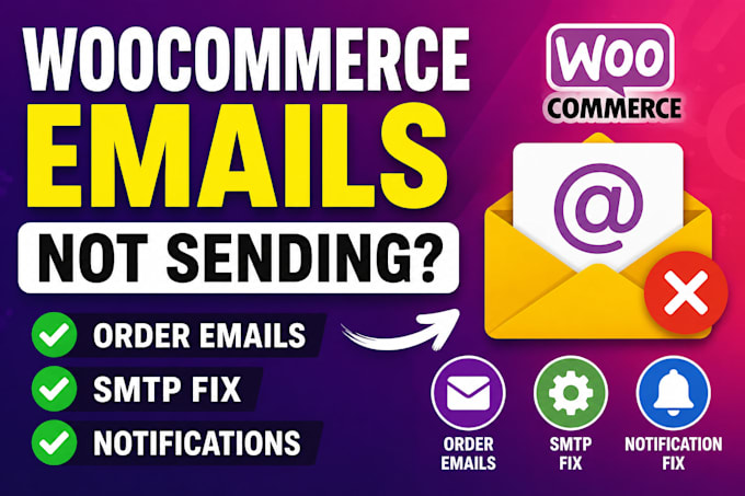 fix woocommerce email not sending and order notification issues