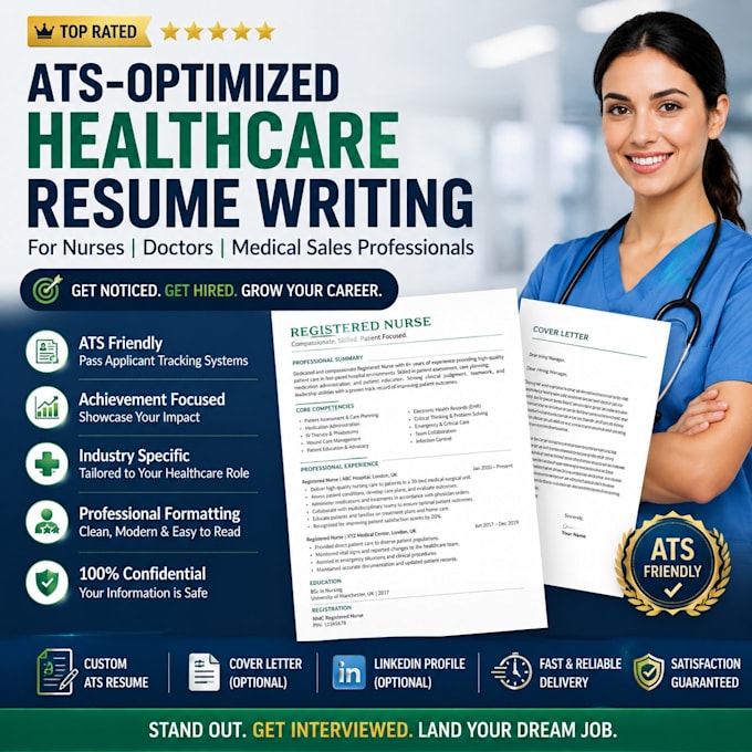 write ats optimized resume for healthcare professionals