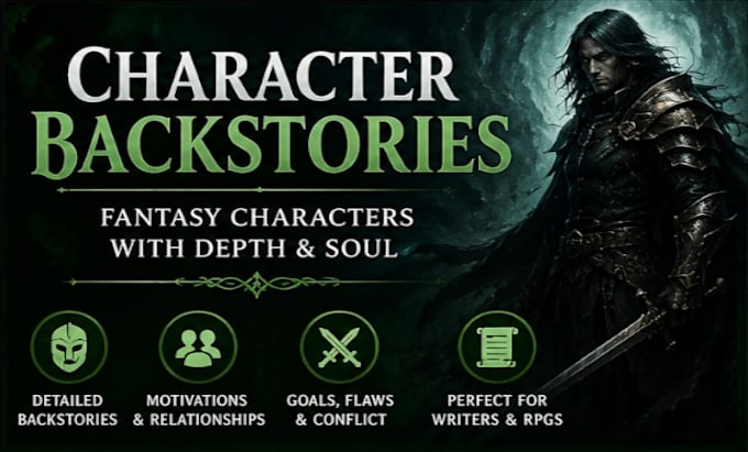 write fantasy character backstories and lore