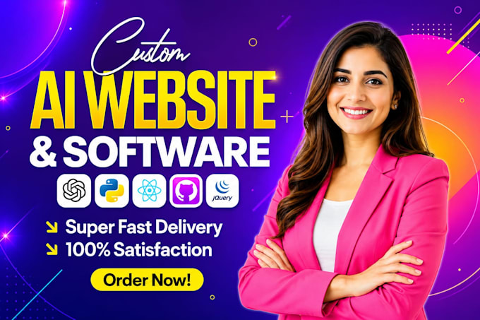 develop ai website, ai chatbot, ai web application, ai software developer