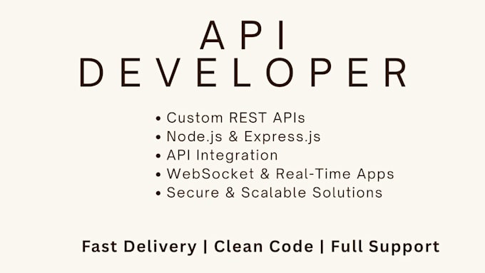 develop secure rest API, nodejs API, websocket and backend services
