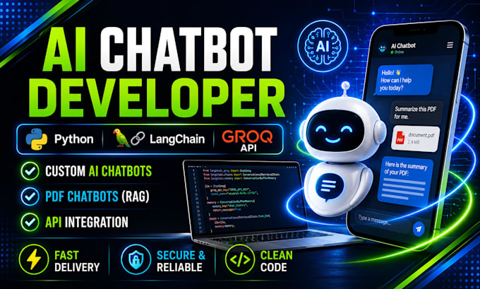 develop ai chatbot using python, langchain and openai