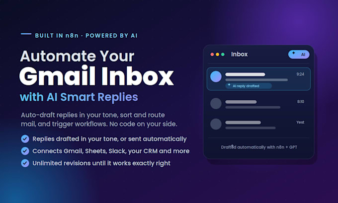 set up ai email auto replies for consultants and agencies using n8n