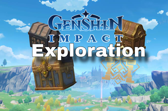 collect chests, oculi and explore your genshin map