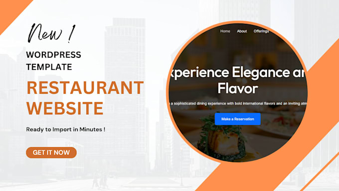 provide restaurant wordpress template