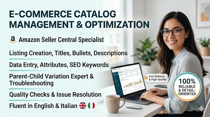 manage amazon product listings, variations and catalog updates
