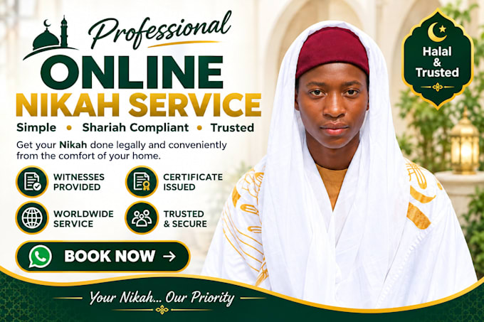 arrange your complete online nikah ceremony