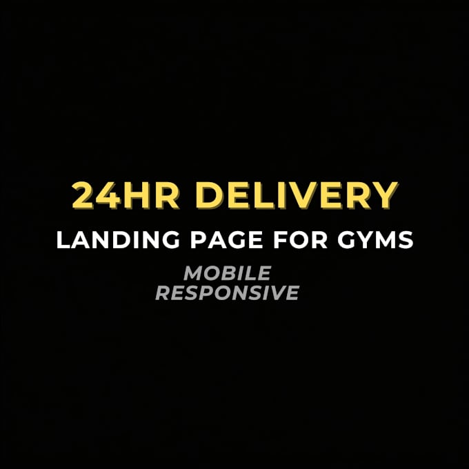 design a 24hr landing page  for gyms that gets you clients