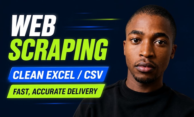 scrape websites and deliver clean excel or CSV data