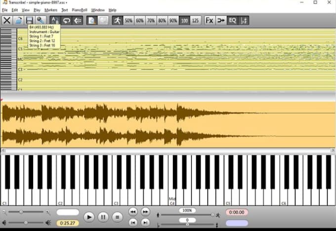 transcribe audio into accurate sheet music and music notation