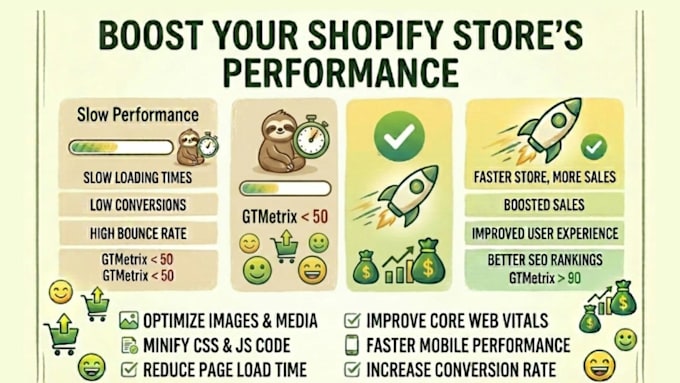 speed up your shopifystore for lightning fast performance and higher conversion