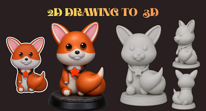 convert 2d drawing to 3d model stl for resin print