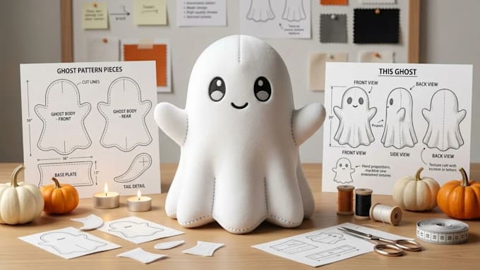 design custom halloween plush toys, and plush patterns