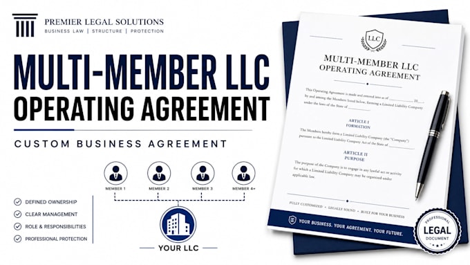 draft a multi member llc operating agreement for your business