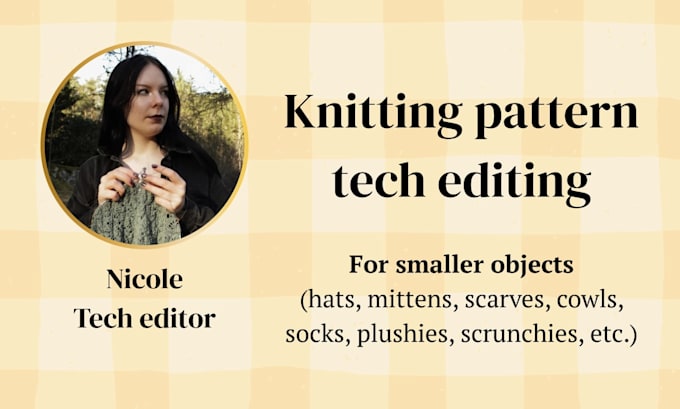 tech edit smaller knitting patterns