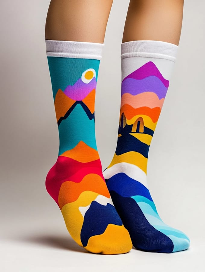 make a custom and pattern socks design