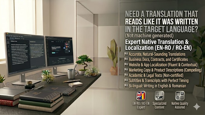 translate between romanian and english with native fluency