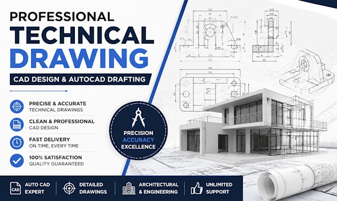 accurate technical drafting for your design projects