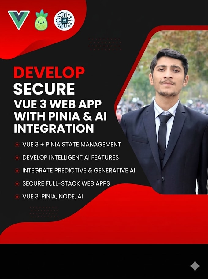 develop vue 3 dashboard with pinia vuex and rest API