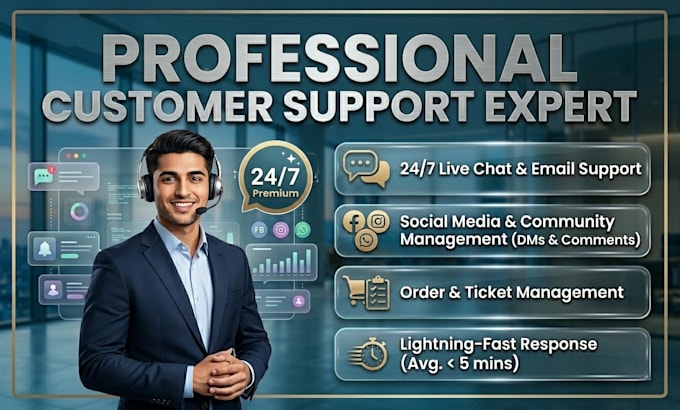 be your social media chat support and community manager