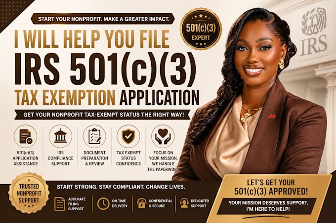 help you file irs 501c3 tax exemption application
