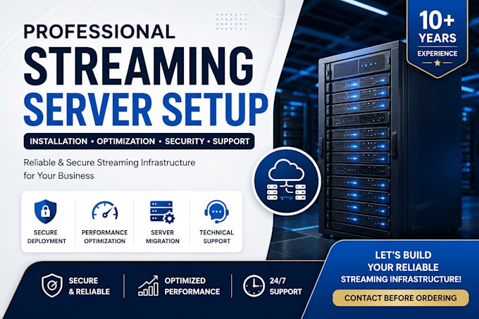 configure, secure, and optimize your streaming server infrastructure
