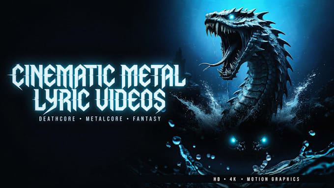 create metalcore, deathcore lyric video