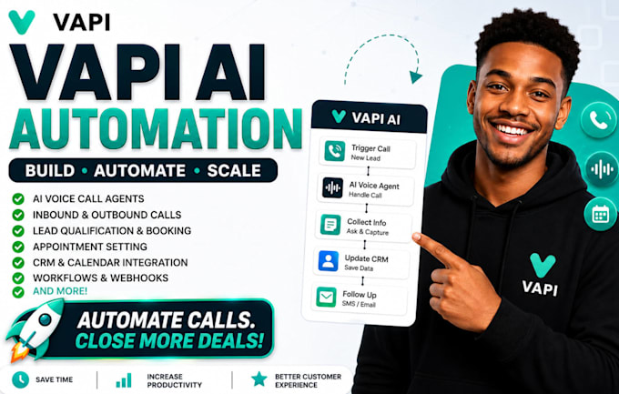 vapi ai voice agent, vapi booking, vapi automation vapi CRM integration, crew ai